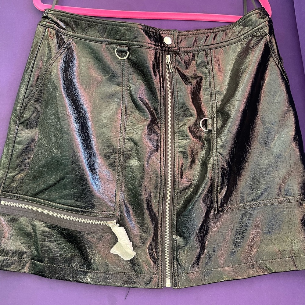 Forever 21 Leather zipper skirt